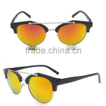 New Product Half Frame Color Film Sunglasses Retro Sunglasses photo-4