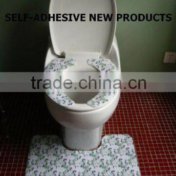 Sticky Non-woven Toilet Seat Mat