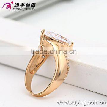 13193 Xuping Fashion Jewelry China Wholesale 18k Gold Ring Designs Luxury Glass Rings Charm Jewelery for Women photo-3