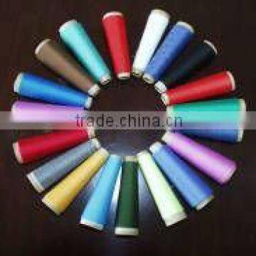 regenerated colored spun polyester yarn