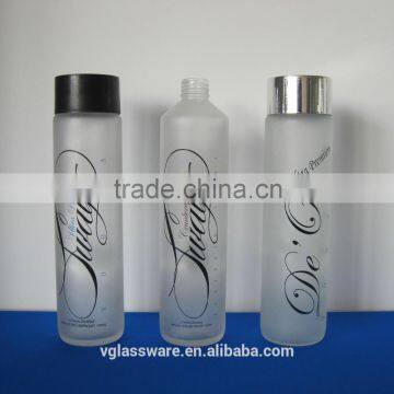 CLEAR FROSTED MINERAL WATER GLASS BOTTLES