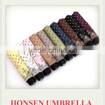Honsen Chinese New Product Yellow Custom Print Windproof Mini 3 Fold Pocket Bottle Banana Umbrella