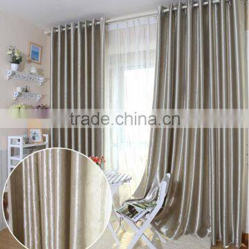 Thick full blackout curtains Flocking Jacquard