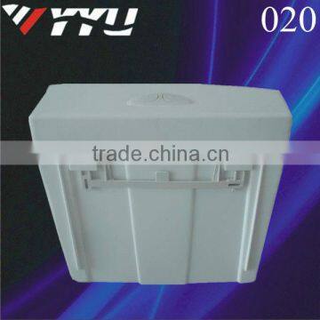 Wall mounted plastic dual flush water closet tank 020