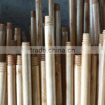 Cheap widely use single color varnished wooden broom stick