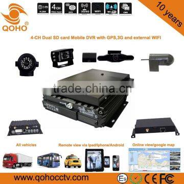 Dual SD card Vehicle Mobile Car DVR and SIM card,Anti-dust , vibration Feature