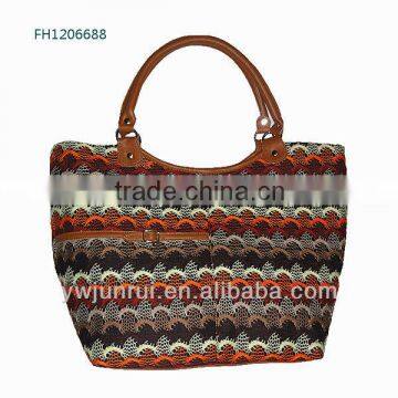 ladies weaving tote bag