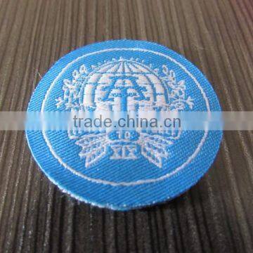 Customized Round Fabric Label Woven Label photo-2