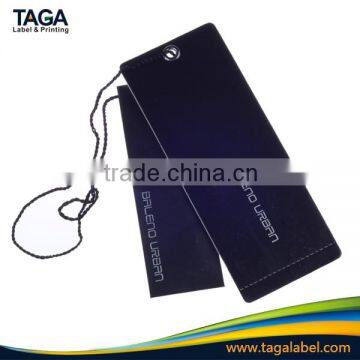 High Quality Custom Printed Clothing Black Card Hangtag