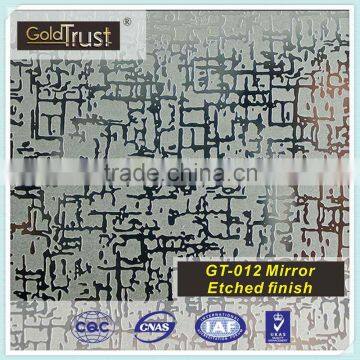 super mirror etching color decorative stainless steel sheets