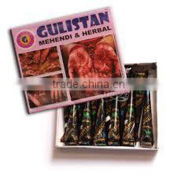 12 Natural Gulistan Henna Cones Temporary Tattoo