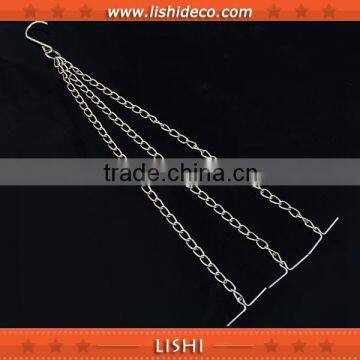 Silver Hanging Basket Chain Decorative Hanging Chain With S hook