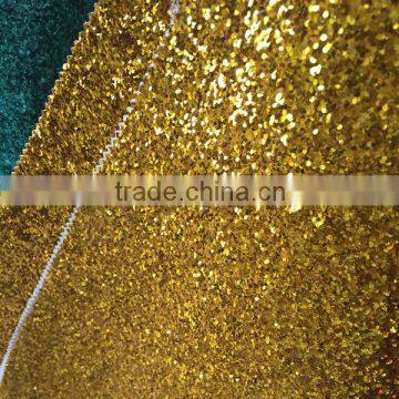 Chunky Glitter fabric for ladies shoes upper decoration usage ,popular use for fashion High-heeled Shoes