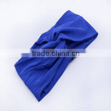 Sya hot sell cheap promotional cross blue elastic headbands yoga headband                        
                                                Quality Choice