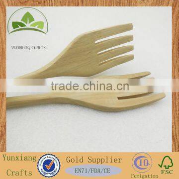 natural wooden fork cooking tools noodle forks