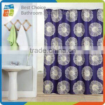 Printed Polyester Fabric Bath Curtain