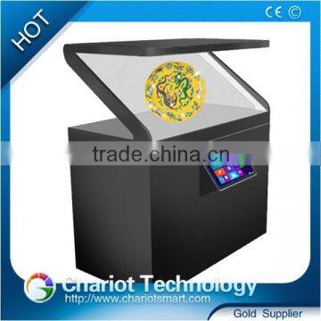 New! 2016 Christmas 3D holographic advertising, exhibition showcase, display box, pyramid.