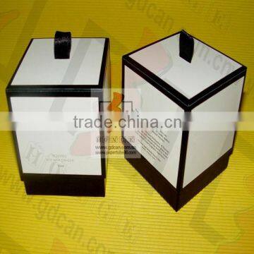 square tea tin paper canisters