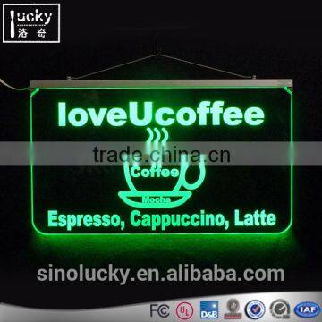 Acrylic Led Hanging Signboard Massage Display Board