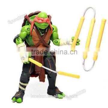 4x Teenage Mutant Ninja Turtles TMNT Da Vinci/Raphael/Mikey/Donatello 5" Action Figure Loose photo-3