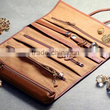 Travel Leather Leather Jewelry Roll photo-3
