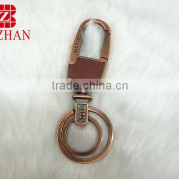 Red bronze promotional gift metal keyring