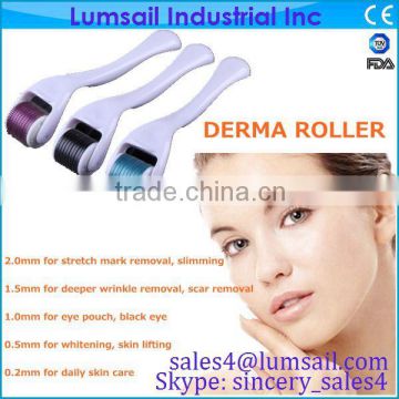 electric dermaroller titanium for wrinkle removal acne scar removal and eye bag