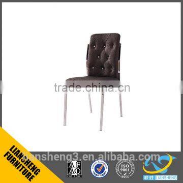 2016 popular design black color PU high rebound sponge +iron leather office chair four legs china supplier foshan