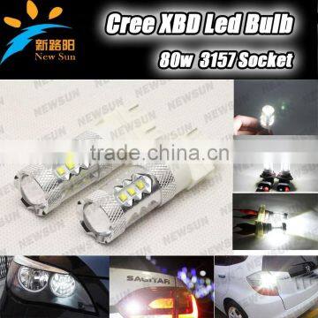 Manufacture Of high power C ree 80w 12v 24v 3157 T25 3157 LED bulb LED brake lights