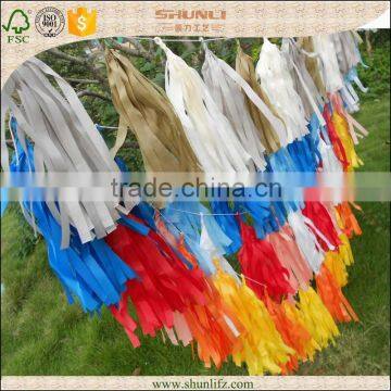 Tissue paper tassel company for party decoration,wedding decoration