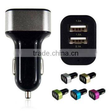 Triple Universal USB Car Charger 3 Port Car-charger Adapter Socket 2A 2.1A 1A Car Styling USB Charger For Car-Styling