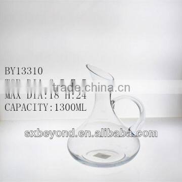 Factory supplying clear glass wine decanter