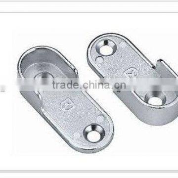 Zinc alloy wardrobe suspension rail support