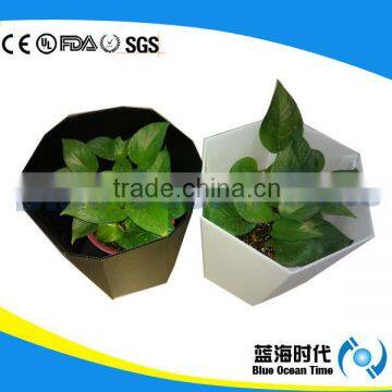 corrugated plastic corflute flower pot