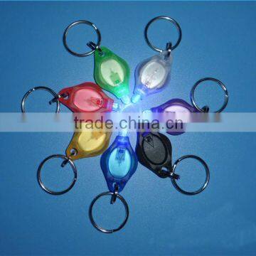 UV led light up keychain,UV light led keychain,purple colour led keychain light