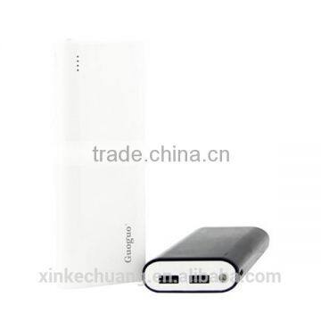 Guoguo LED Light 2A Output Colorful Dual Usb Portable Power Bank 14000mah for Lenovo P780