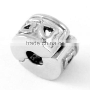 SRA0006 Wholesale Jewelry Hollow Heart Cute Charm Bead For Bracelet