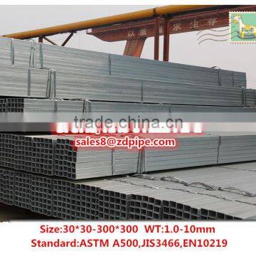 40UM galvanized square and rectangular steel pipe