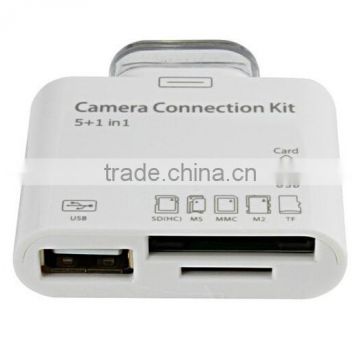 Hot selling 5 in 1 USB Camera Connection Kit / reader adaptor for ipad / card reader