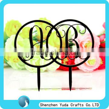 fashionable design acrylic laser cutting cake decoration flowers topper cake accessories love for wedding birthday party