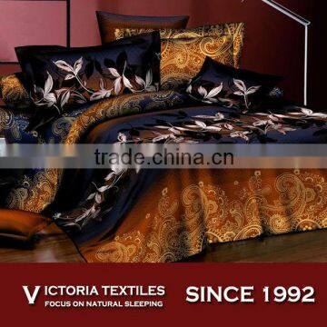 luxury design reactive printing bed in bag comforter cover set
