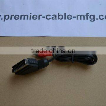 Scart to RCA cable for TV and set top box