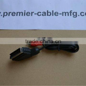 Scart to RCA Cable for TV and Set Top Box