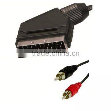 1.8 Meter Male SCART to RCA Video & Audio Cable