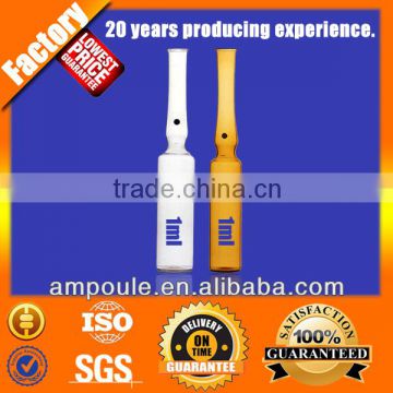 Open-ended medical 1ml tybe b ampoule