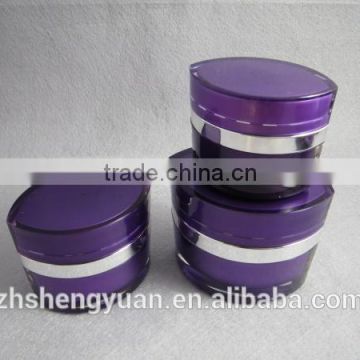 eye shape acrylics cream square acrylic cosmetic jar