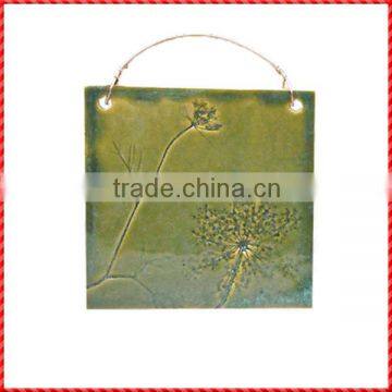 2013 green vintage handmade ceramic wall hangings craft works