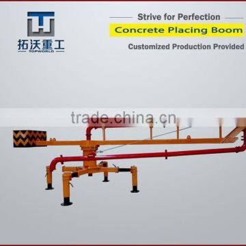 New designed mobile concrete placing booms