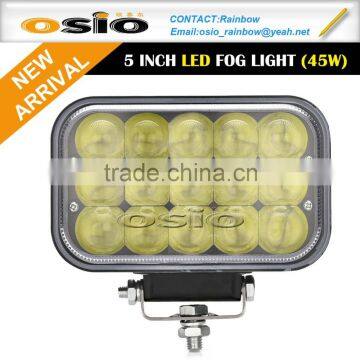 5 inch Square LED Auto Head light headlight 45W 6V-36V