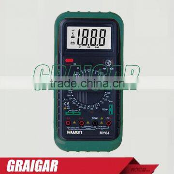 MY64 Digital Multimeter Voltmeter Ohm Electrical & AC/DC Professional Electric Voltmeter Ammeter